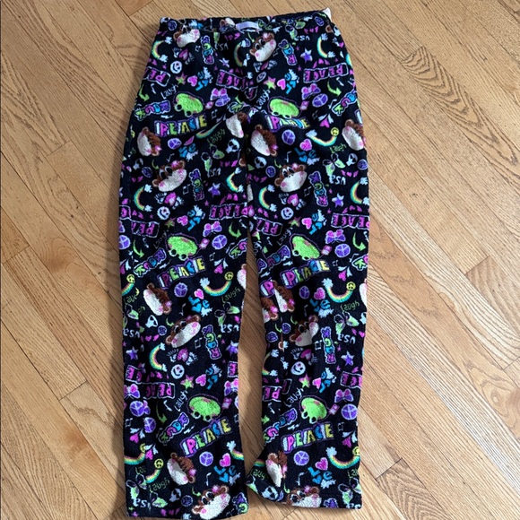 Vibrant Peace and Heart Kids Pajama Bottoms - Picture 1 of 8